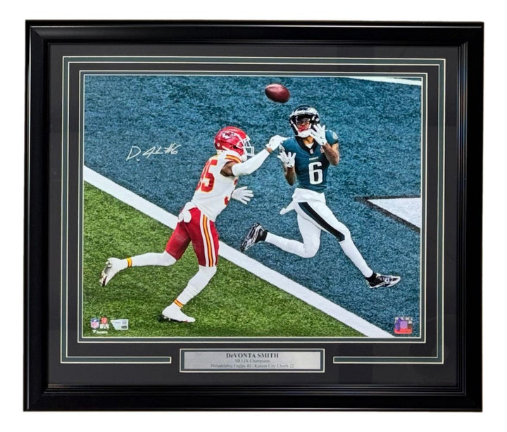 Devonta Smith Signed Framed 16x20 Eagles Super Bowl 59 LIX Photo Fanatics