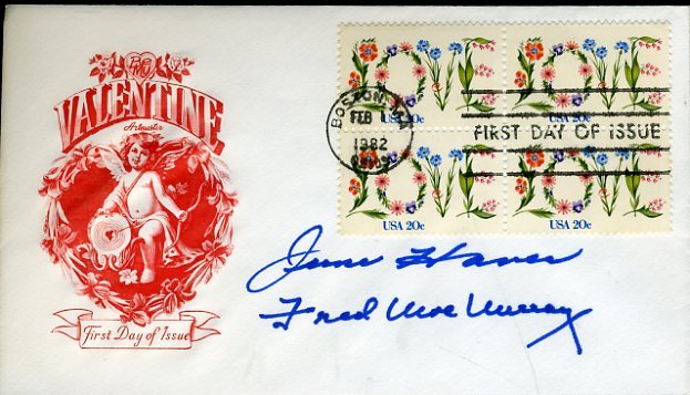 June Havoc Fred Macmurray Signed Jsa Certed Fdc Authentic Autograph