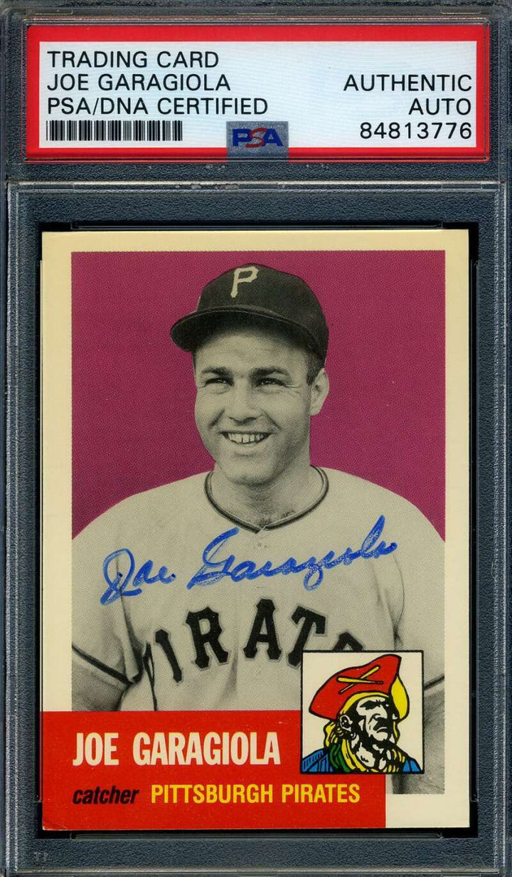 Joe Garagiola PSA DNA Signed 1953 Topps Reprint  Autographed
