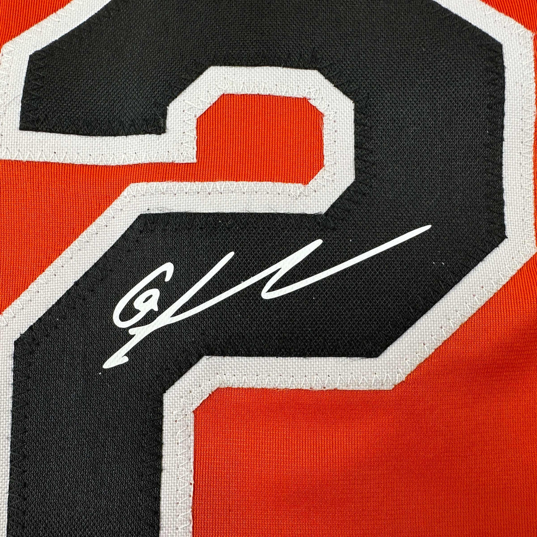 Facsimile Autographed Gunnar Henderson Baltimore Orange Reprint Jersey Men's XL