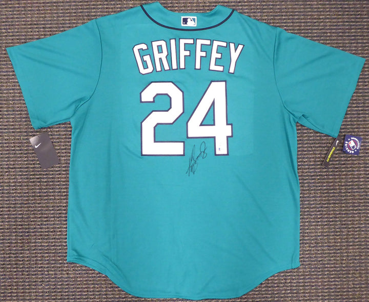 Mariners Ken Griffey Jr. Signed Teal Nike Jersey Size XL Beckett & MCS Holo