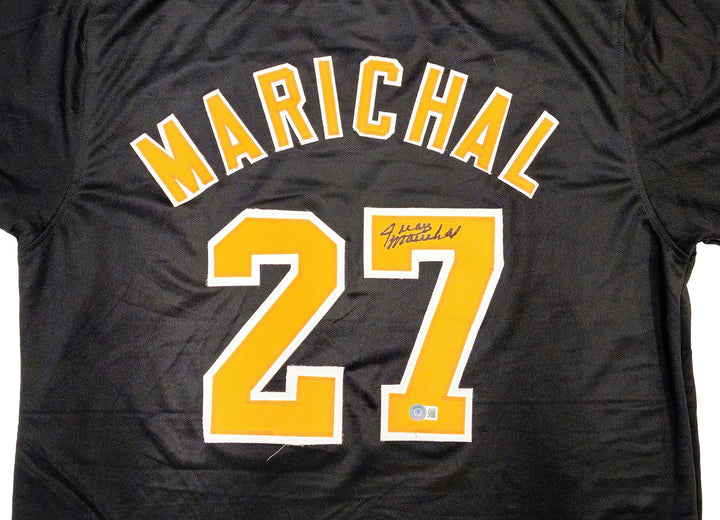 San Francisco Giants Juan Marichal Auto Signed Black Baseball Jersey Beckett Wit