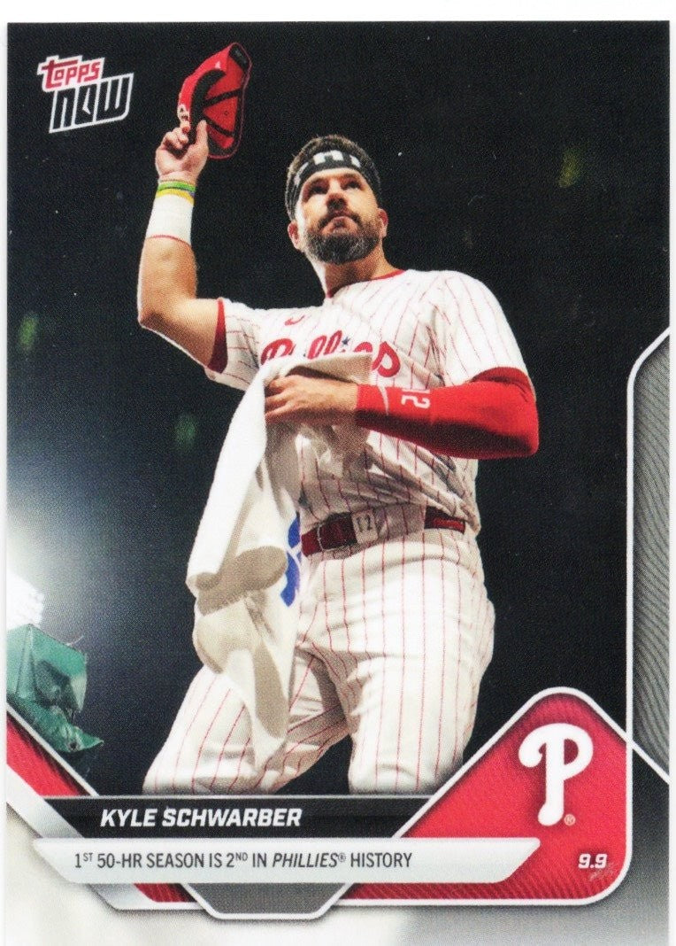 2025 Topps Now Kyle Schwarber #682SP Philadelphia Phillies Baseball Card