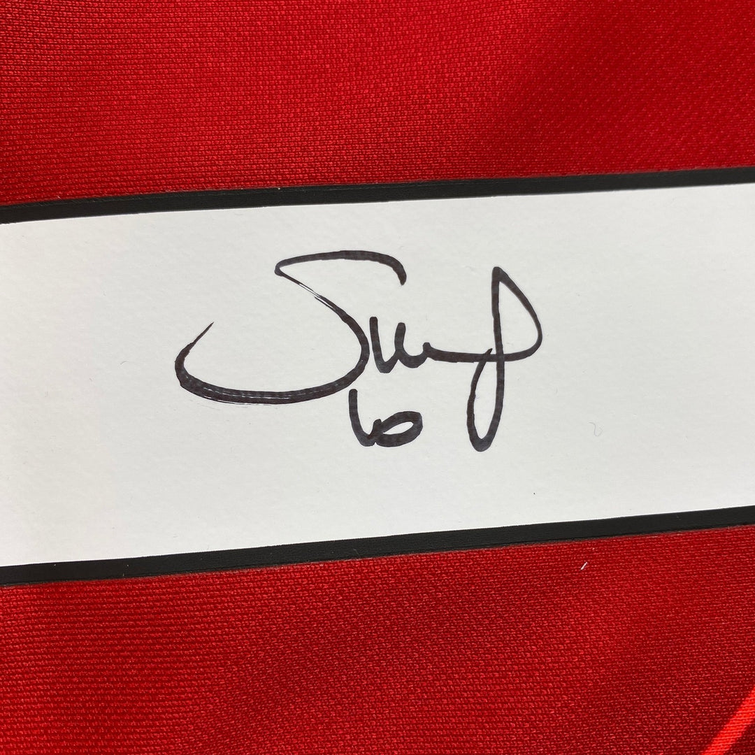 Autographed/Signed Sadio Mane Liverpool Red Soccer Jersey Beckett BAS COA