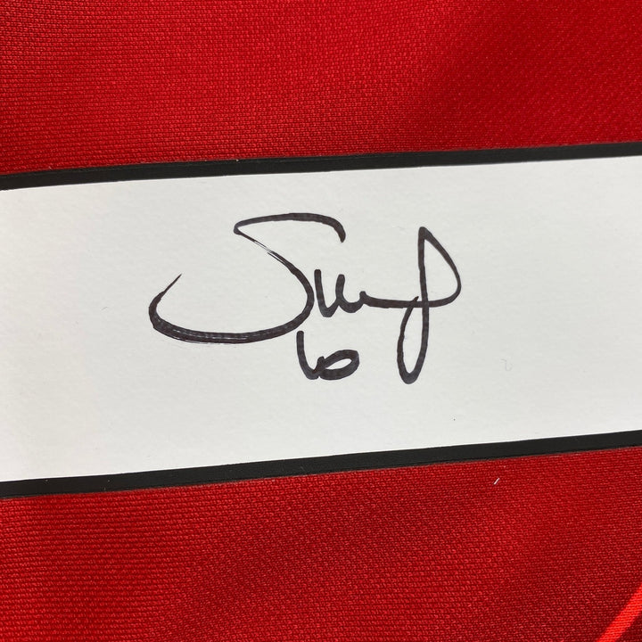 Autographed/Signed Sadio Mane Liverpool Red Soccer Jersey Beckett BAS COA