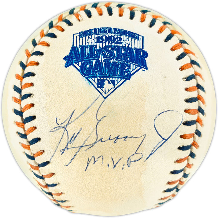 Ken Griffey Jr. Auto 1992 All Star Game Logo Baseball Mariners M.V.P. Beckett