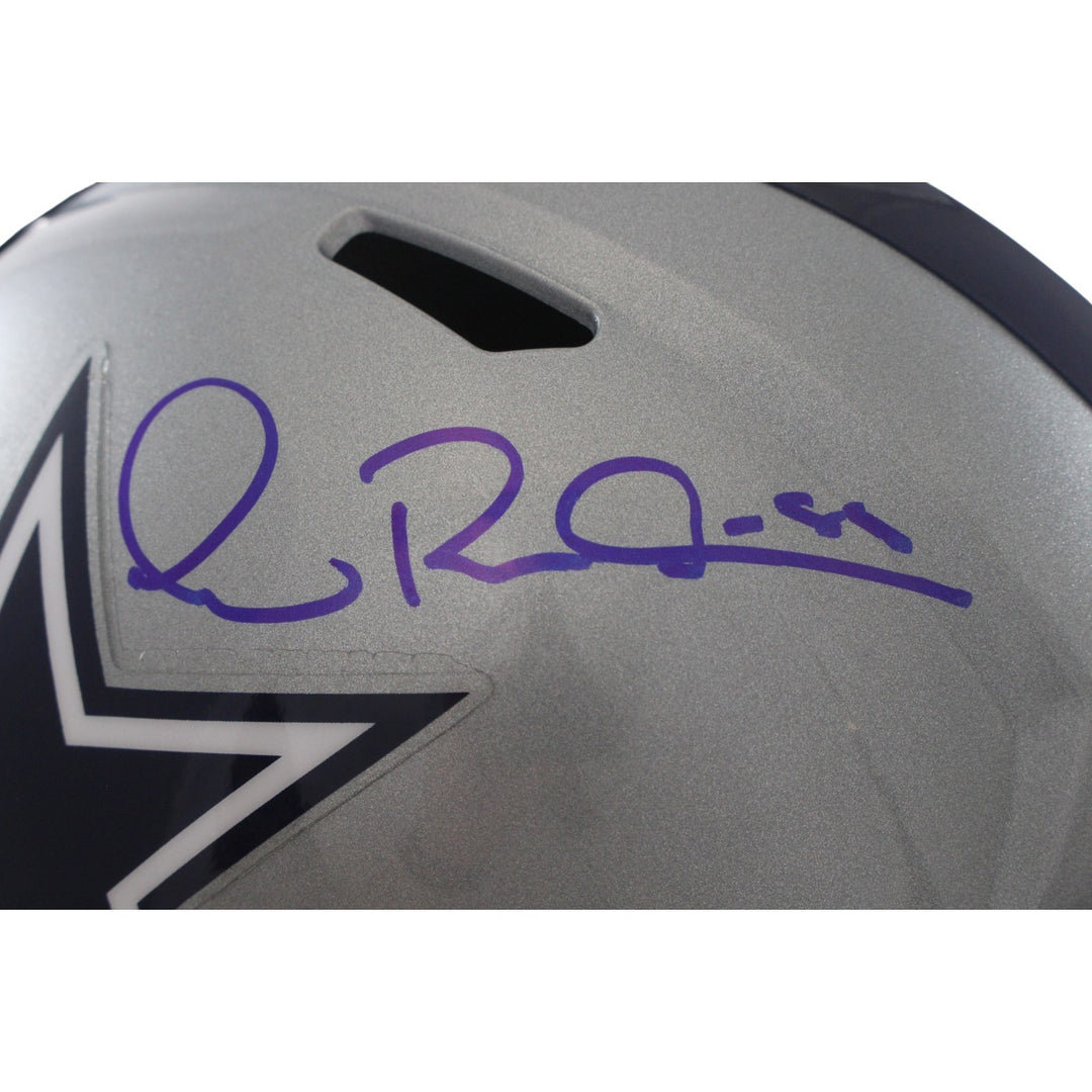 Michael Irvin Autographed Dallas Cowboys F/S Helmet Beckett Witness 56361