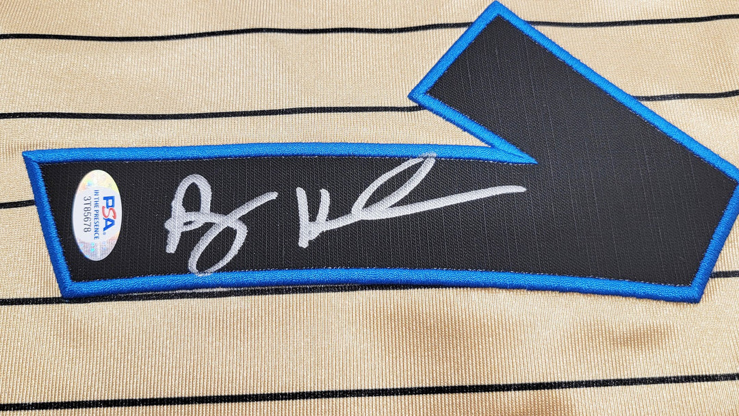 Magic Penny Hardaway Auto Gold M & N 93 75th Anniversary HWC Swingman Jersey PSA