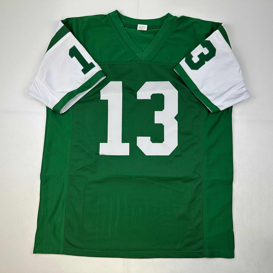 Facsimile Autographed Don Maynard New York Green Reprint Jersey Size Men's XL