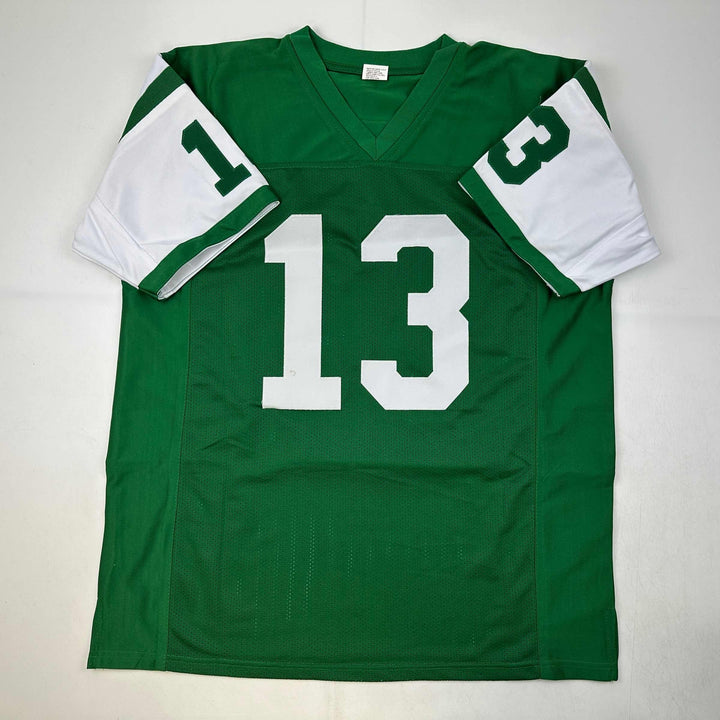 Facsimile Autographed Don Maynard New York Green Reprint Jersey Size Men's XL