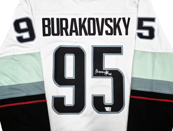 Seattle Kraken Andre Burakovsky Auto White Fanatics Jersey Size XL Fanatics Holo