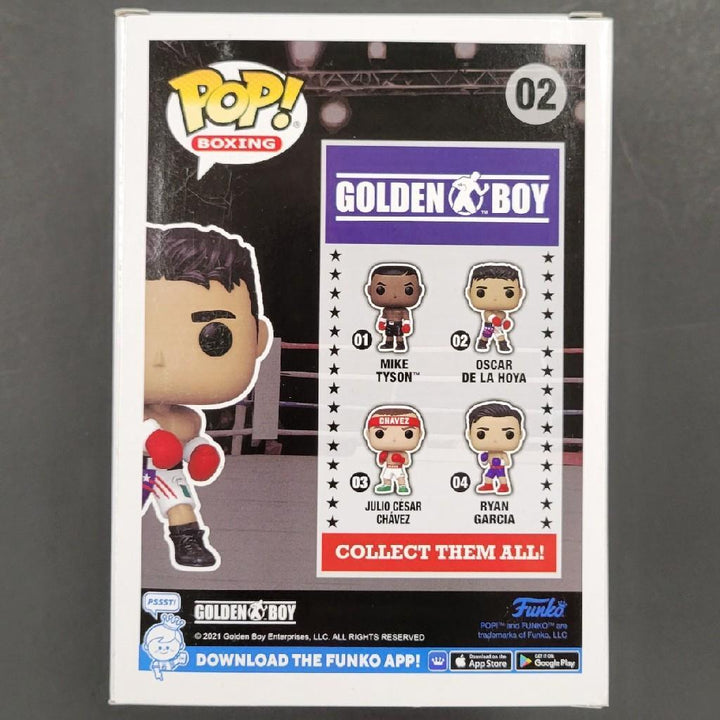 Oscar De La Hoya signed Golden Boy Funko Pop gold autograph ~ BAS Beckett Holo