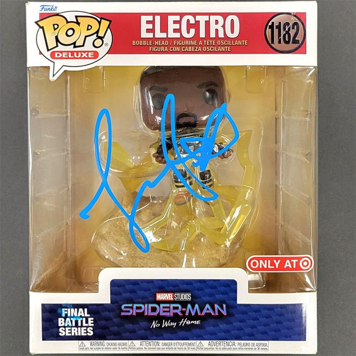 Jamie Foxx signed Electro Jumbo Funko Pop! 1182 autograph Spider-Man Beckett BAS