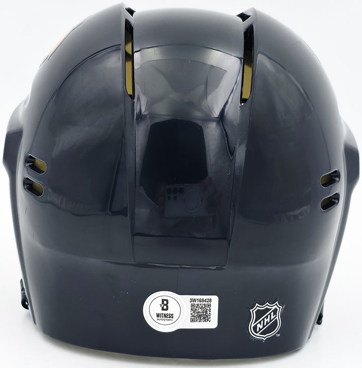 Jonathan Toews Signed Chicago Blackhawks Black Mini Helmet Beckett Wit