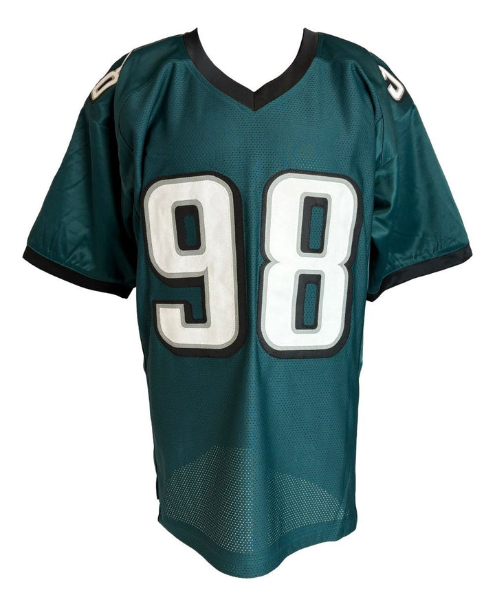 Jalen Carter Philadelphia Signed Green Football Jersey JSA QR Hologram