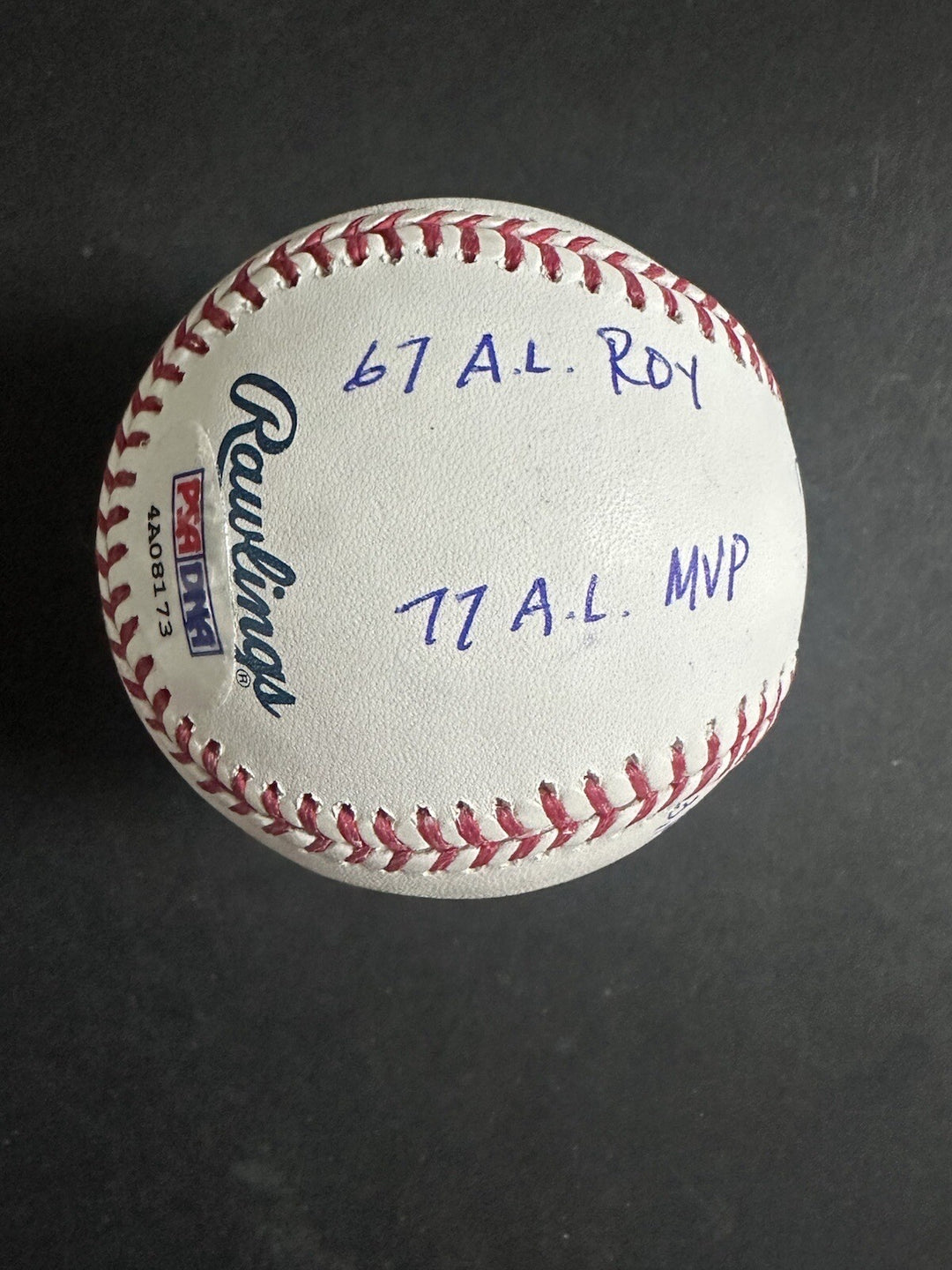Rod Carew Signed Career 6  STAT Mlb Baseball Mint Hof Mvp Roy Twins Psa ITP Coa