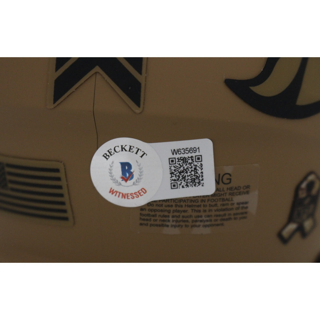 Champ Bailey Autographed Denver Broncos 23 Salute Mini Helmet HOF Beckett 46706