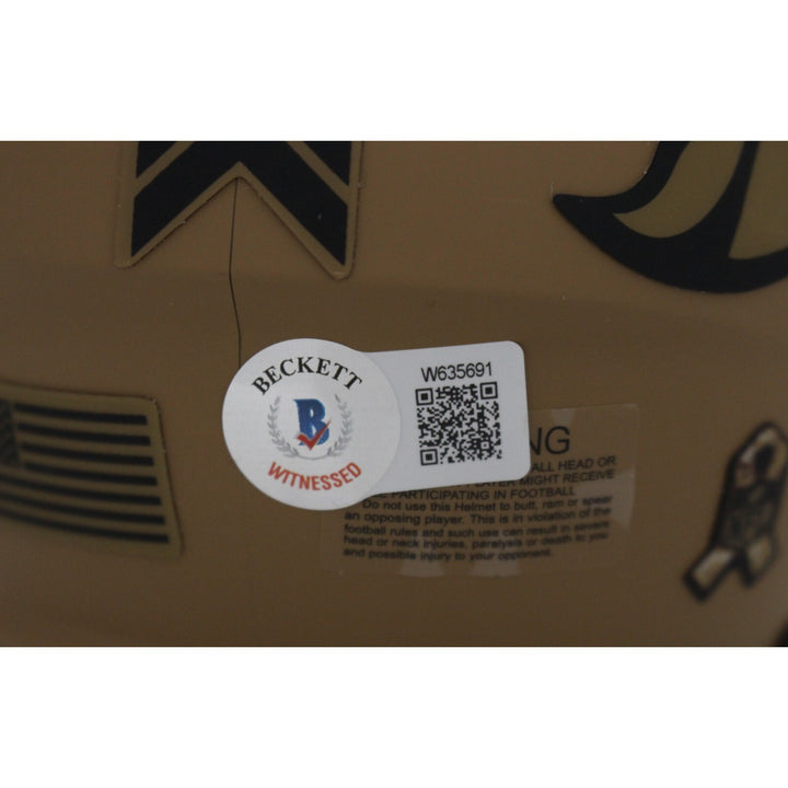 Champ Bailey Autographed Denver Broncos 23 Salute Mini Helmet HOF Beckett 46706