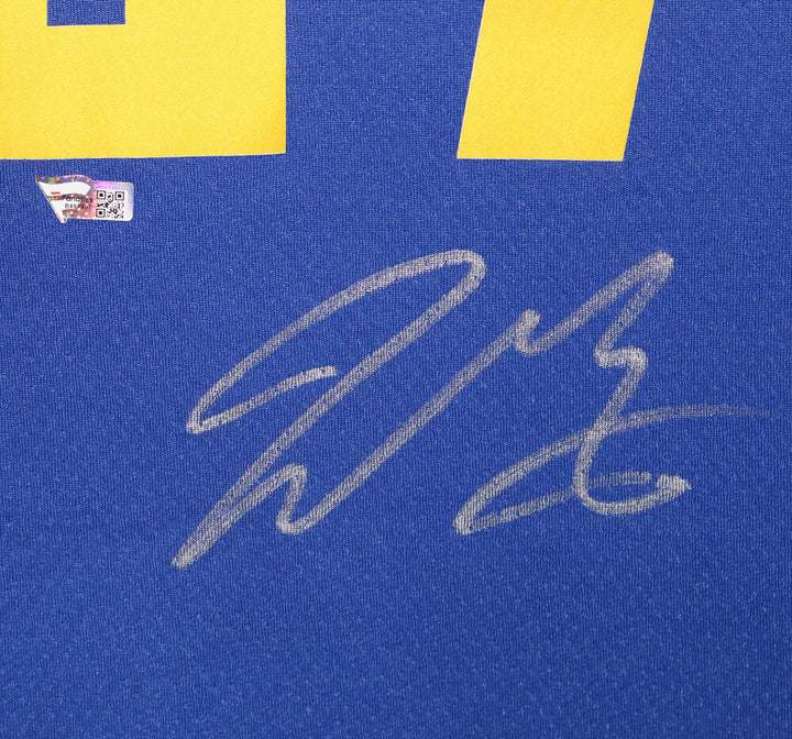 Jamal Murray Autographed Denver Nuggets Blue Dri-Fit XL Jersey FAN 39656