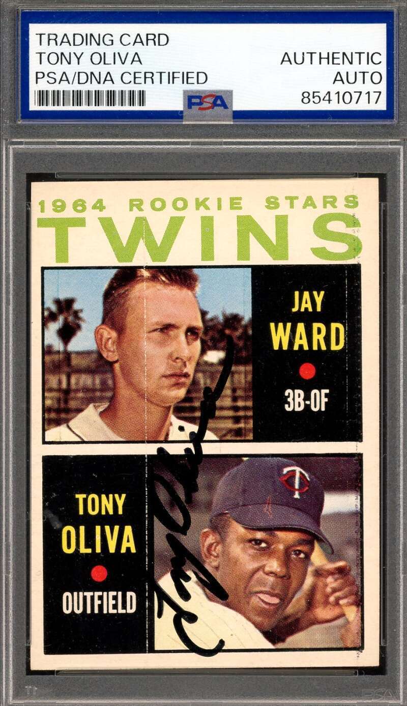 Tony Oliva PSA DNA Signed 1964 Topps Rookie Autograph