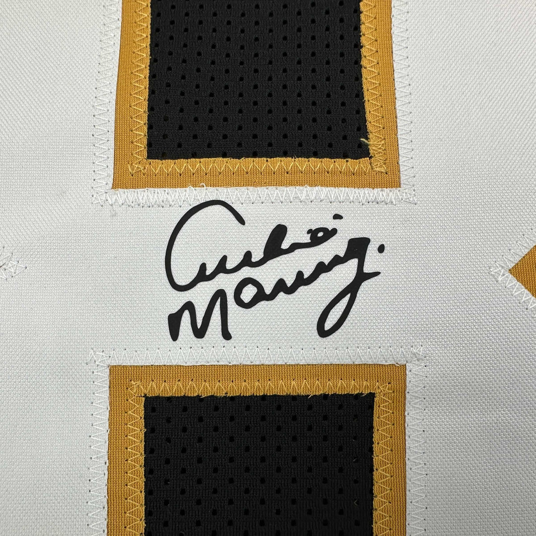 Facsimile Autographed Archie Manning New Orleans Black Reprint Jersey Men's XL