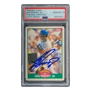 Ken Griffey Jr Signed Mariners 1989 Score #100T Rookie Card PSA/DNA Gem MT 10