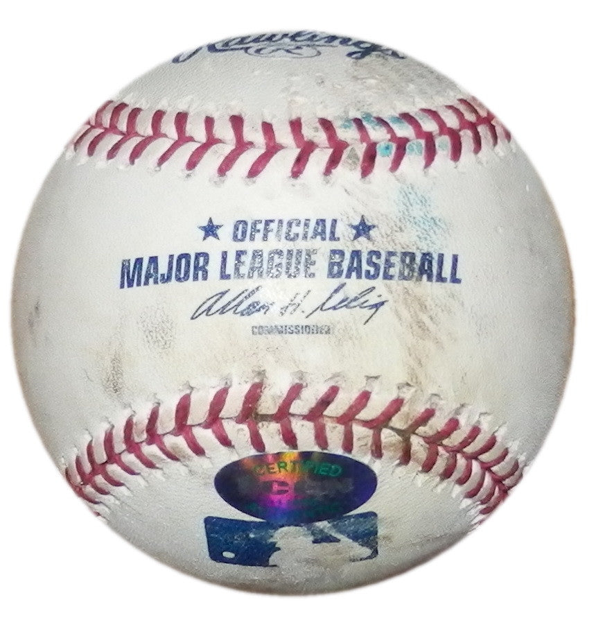 JESUS MONTERO SIGNED GAME USED SPRING TRAINING NY YANKEES OML BASE BALL MARINERS