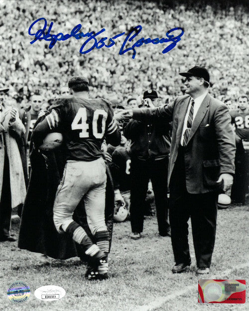 "Hopalong" Cassady signed Ohio State NCAA  8x10 Photo 55 JSA Woody Hayes Heisman