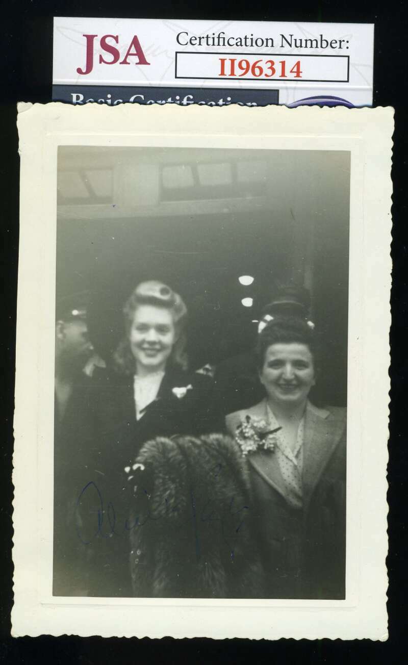 Alice Fay JSA Coa Signed Original 3x5 Photo Autograph