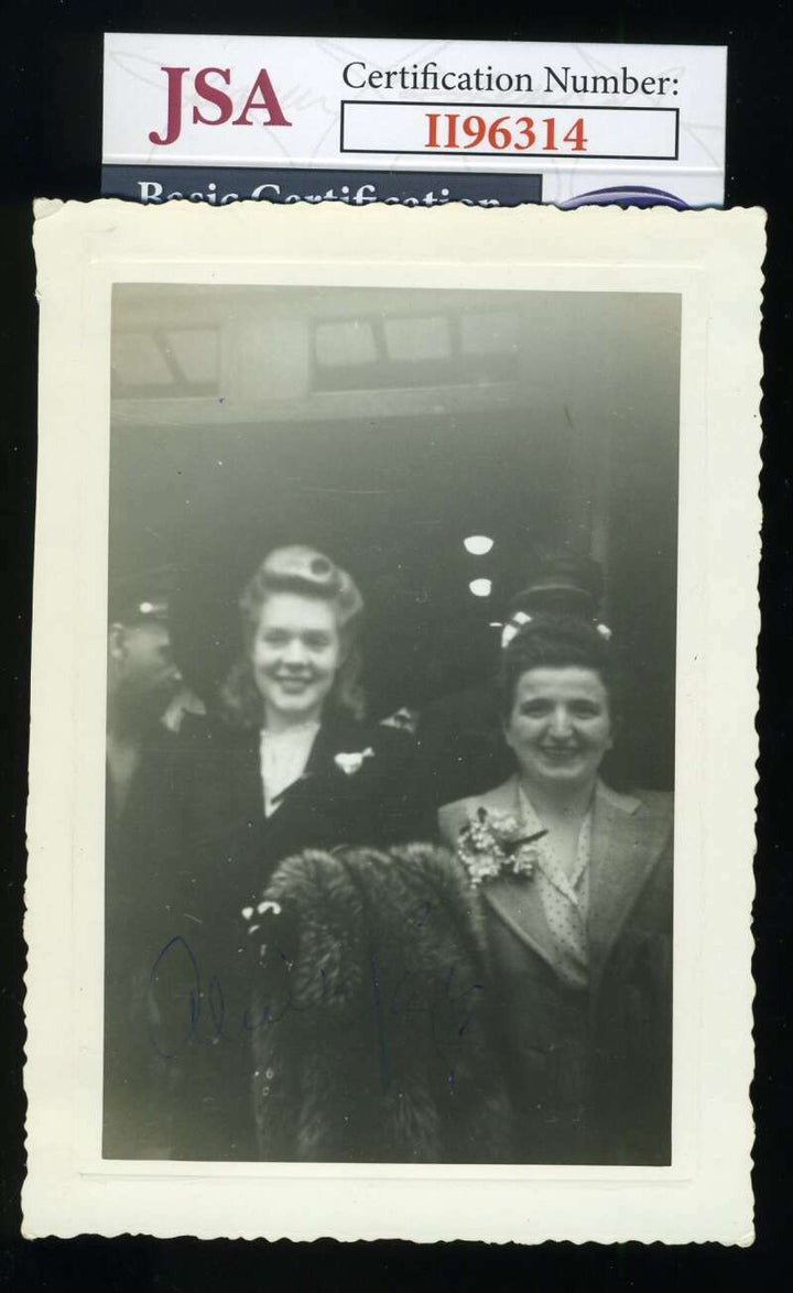 Alice Fay JSA Coa Signed Original 3x5 Photo Autograph