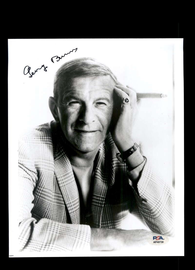 George Burns PSA DNA Coa Signed 8x10 Photo Autographed