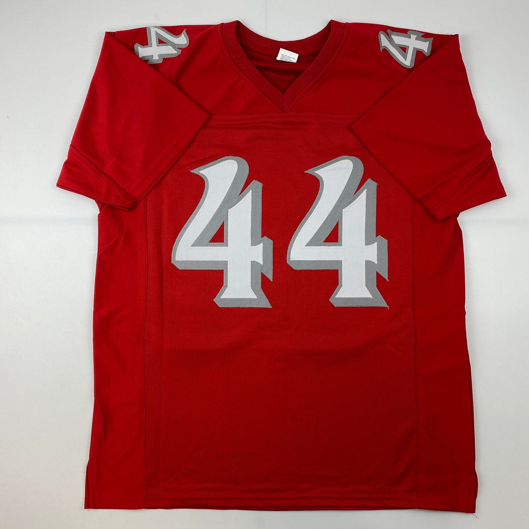 Facsimile Autographed Brian Urlacher New Mexico Red Reprint Jersey Size Men's XL