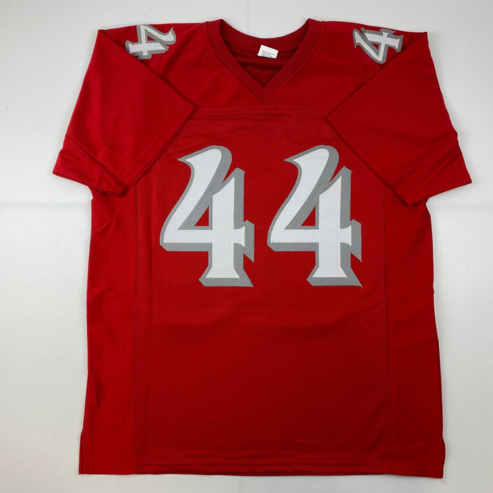 Facsimile Autographed Brian Urlacher New Mexico Red Reprint Jersey Size Men's XL