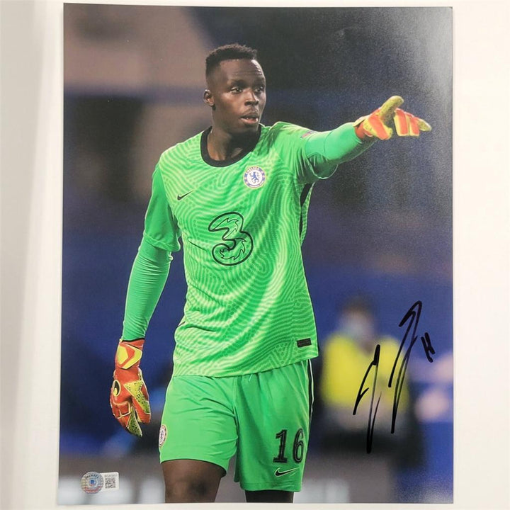 Edouard Mendy signed Chelsea FC 11x14 photo #6 autograph ~ Beckett BAS Holo