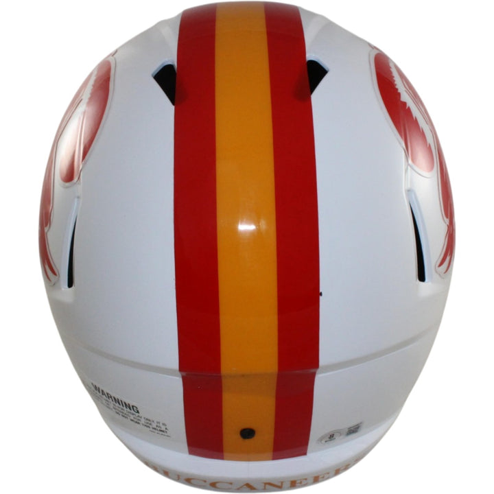 Ronde Barber Autographed Tampa Bay Buccaneers F/S TB Helmet HOF Beckett 55451