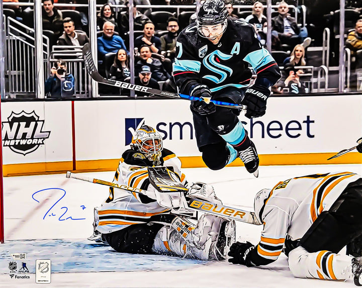 Jordan Eberle Signed 16x20 Photo Seattle Kraken Jumping Fanatics Holo