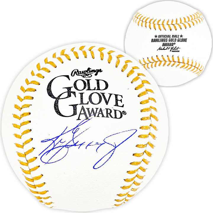 Ken Griffey Jr. Signed Official Gold Glove Logo Baseball Mariners Beckett Wit