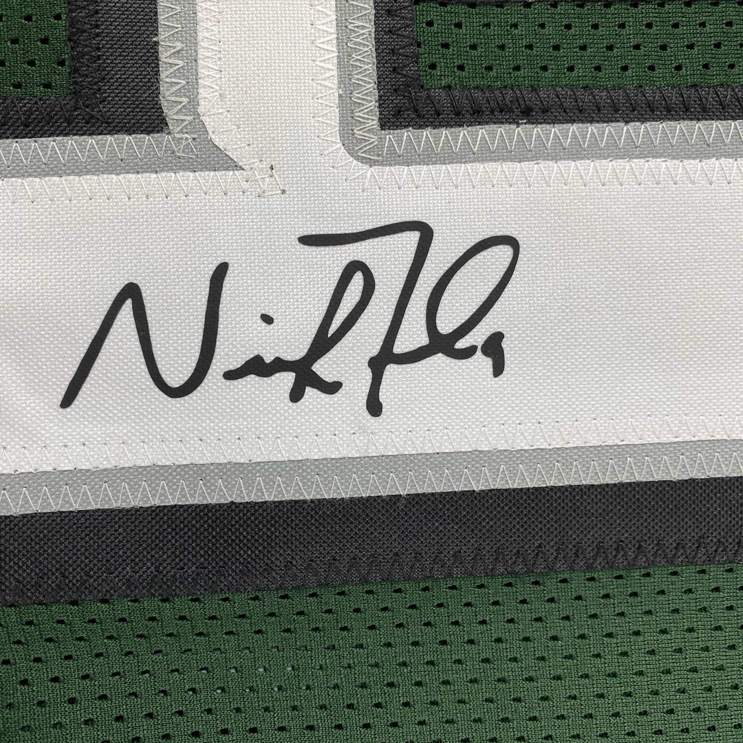 Facsimile Autographed Nick Foles Philadelphia Green Reprint Jersey Size Men's XL
