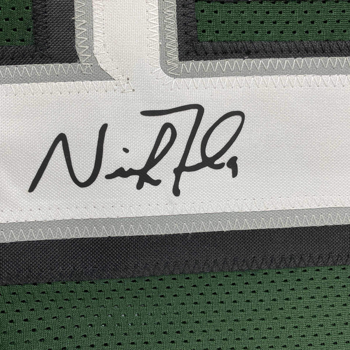Facsimile Autographed Nick Foles Philadelphia Green Reprint Jersey Size Men's XL
