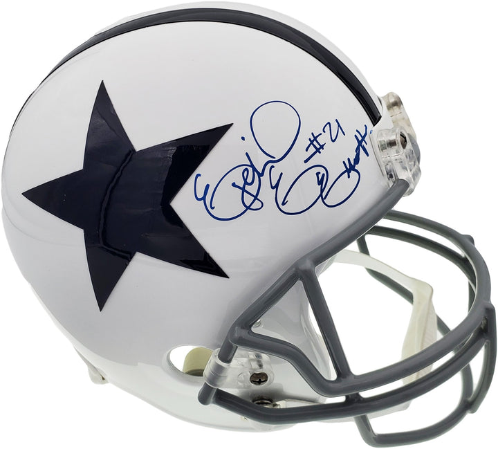 Ezekiel Elliott Signed Dallas Cowboys Thanksgiving Full Size Replica Helmet