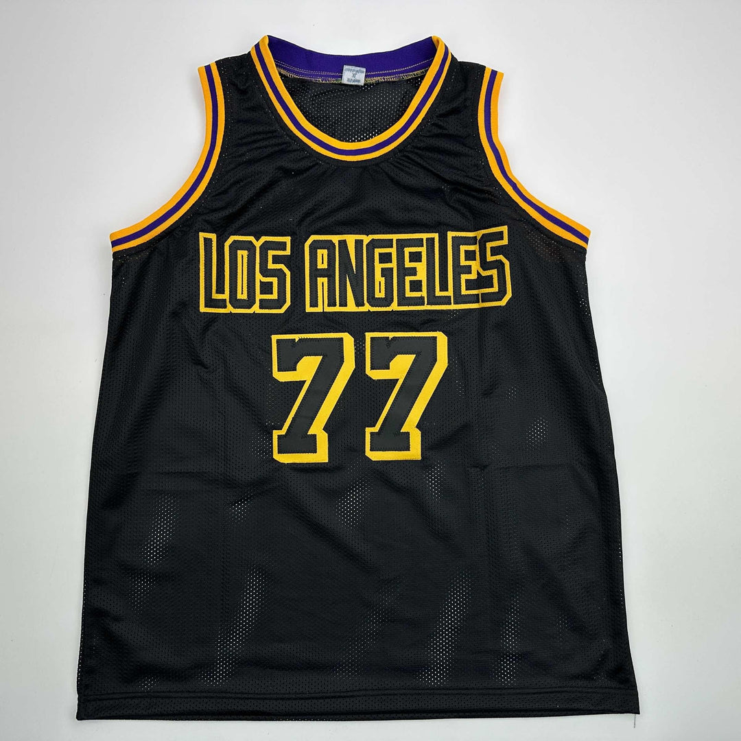 Facsimile Autographed Luka Doncic Los Angeles Black Mamba Reprint Jersey Mens XL
