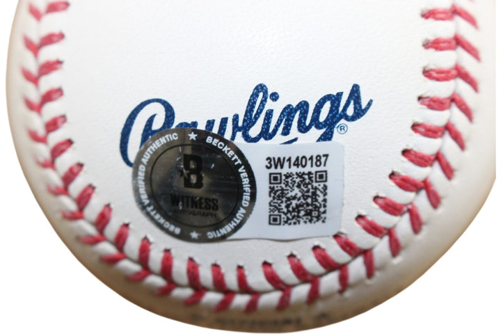 Don Mattingly Autographed New York Yankees OML Baseball Hit Man Beckett 55368