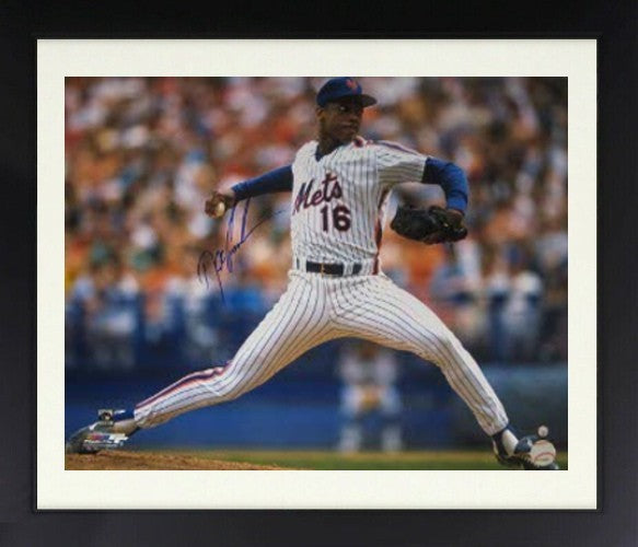 Doc/Dwight Gooden signed New York Mets MLB 16X20 Photo Framed-Sports Images Holo