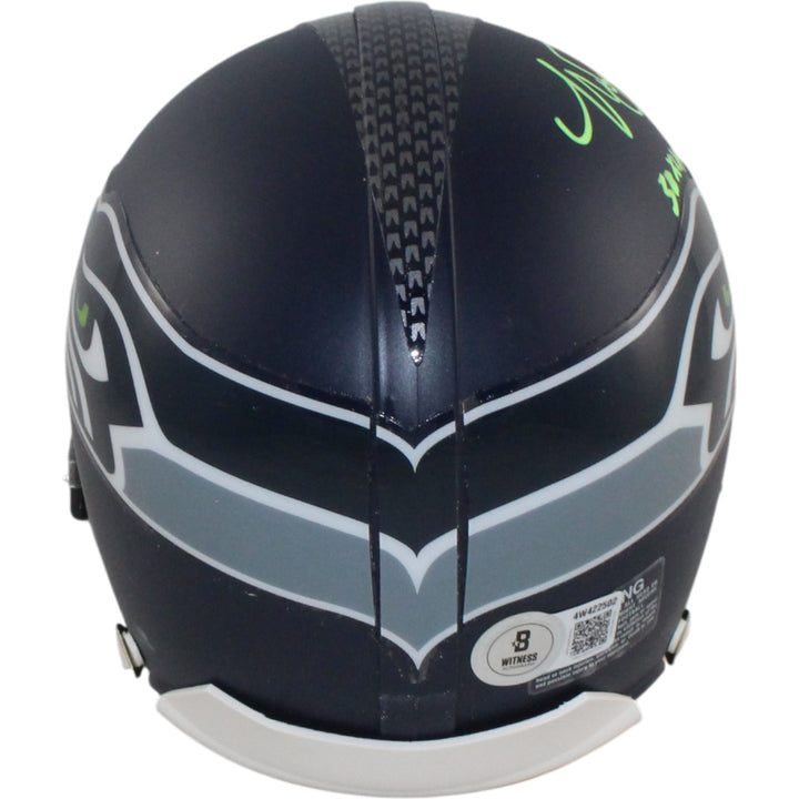 Malcolm Smith Autographed Seattle Seahawks VSR4 Mini Helmet SB MVP Beckett 55045