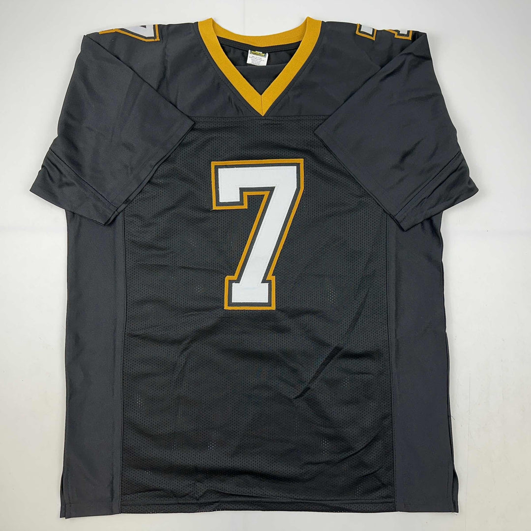 Facsimile Autographed Morten Andersen New Orleans Black Reprint Jersey Men's XL