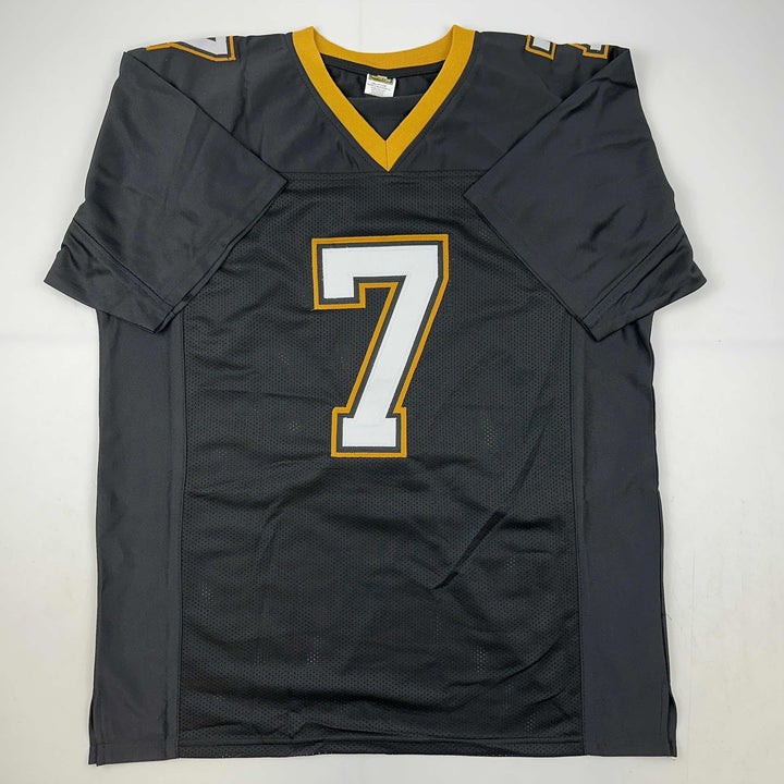 Facsimile Autographed Morten Andersen New Orleans Black Reprint Jersey Men's XL