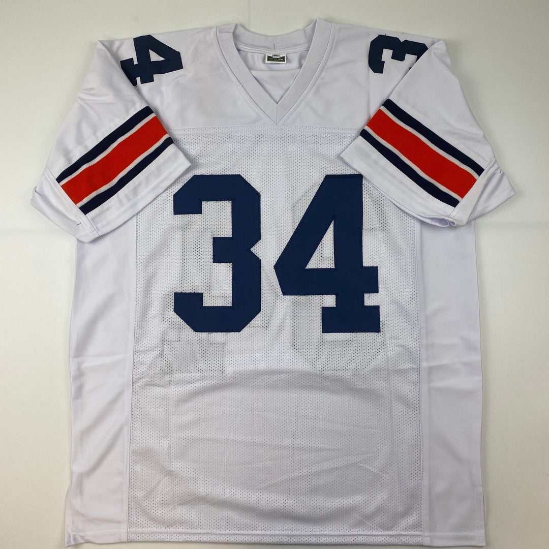 Facsimile Autographed Bo Jackson Auburn White Reprint Laser Jersey Size Men's XL