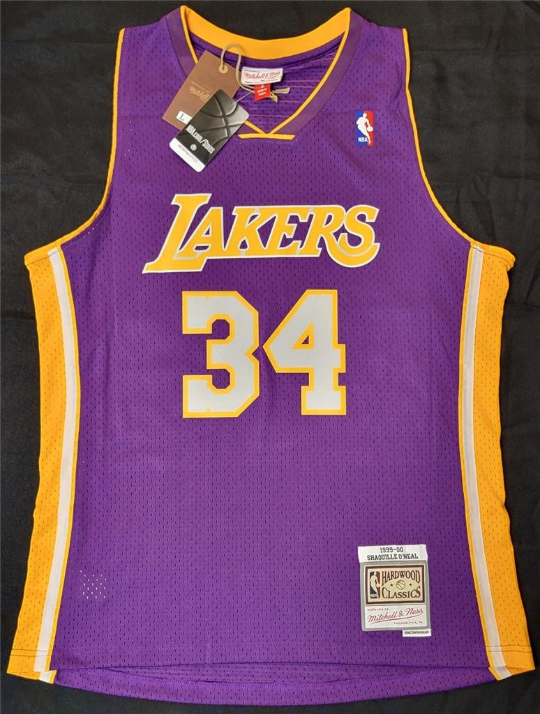 Shaquille O'Neal Shaq signed Mitchell & Ness 1999-00 Lakers Jersey autograph PSA