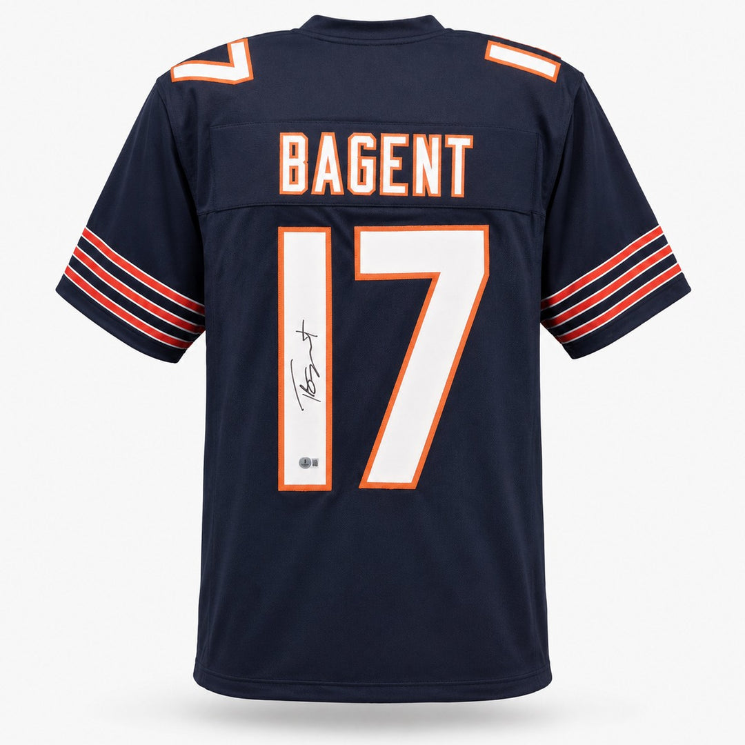 Chicago Bears Tyson Bagent Signed Blue Jersey Beckett BAS QR