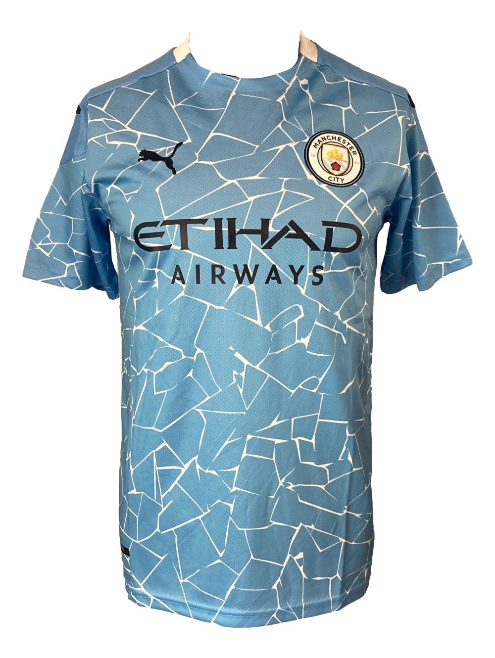 Sergio Aguero Signed Manchester City Puma Soccer Jersey BAS